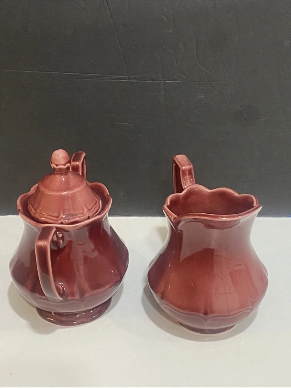 Royal Staffordshire Heirloom Ironstone Cream & Sugar Set By J&G Meakin- England